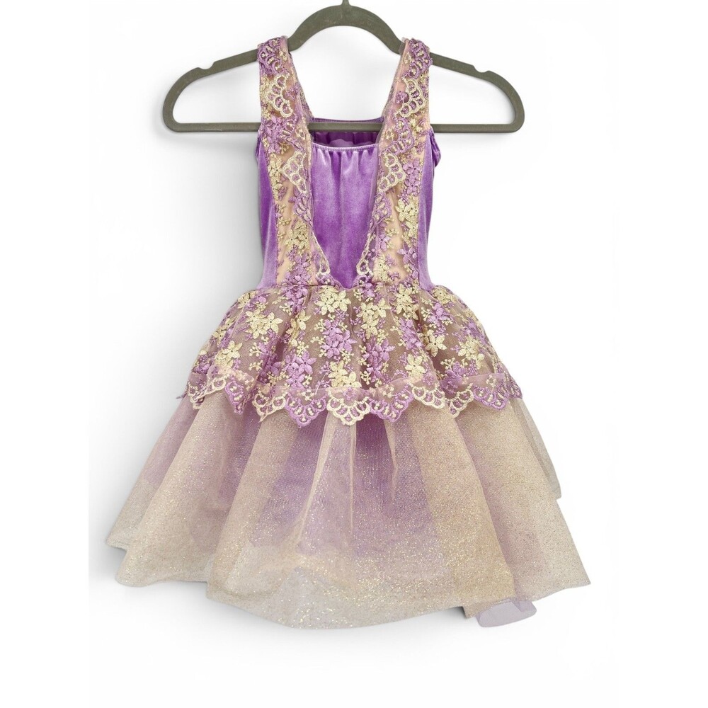 Revolution Dancewear Waltz Of The Flowers Purple & Gold Ballet Tutu Girl Medium